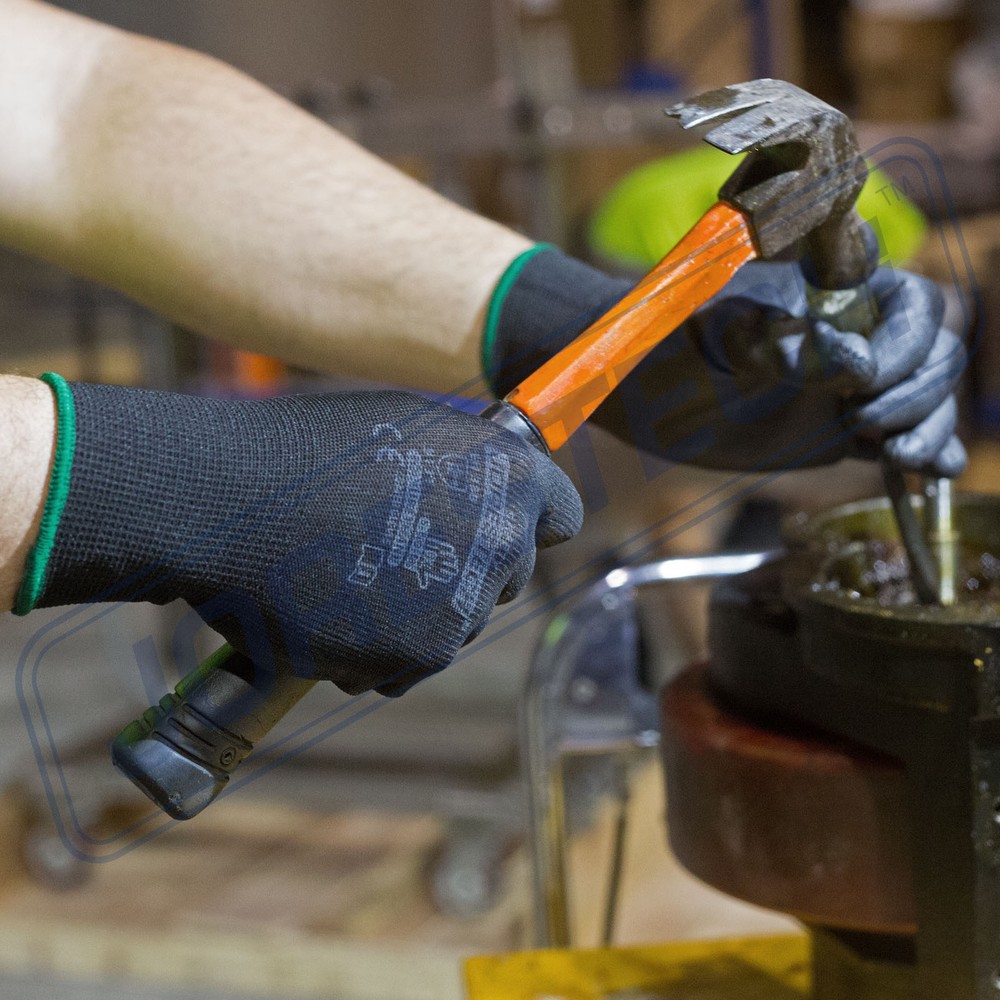 Breathable ultra-thin flexible gloves polyurethane palm coated for work