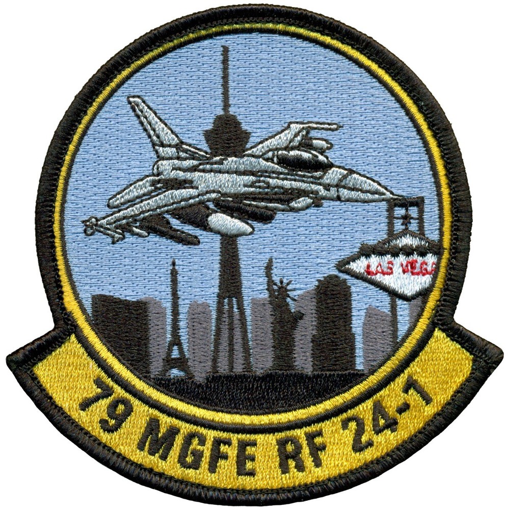 USAF 79th FIGHTER SQUADRON  MISSION GENERATION FORCE ELEMENTRED FLAG 24-1 PATCH