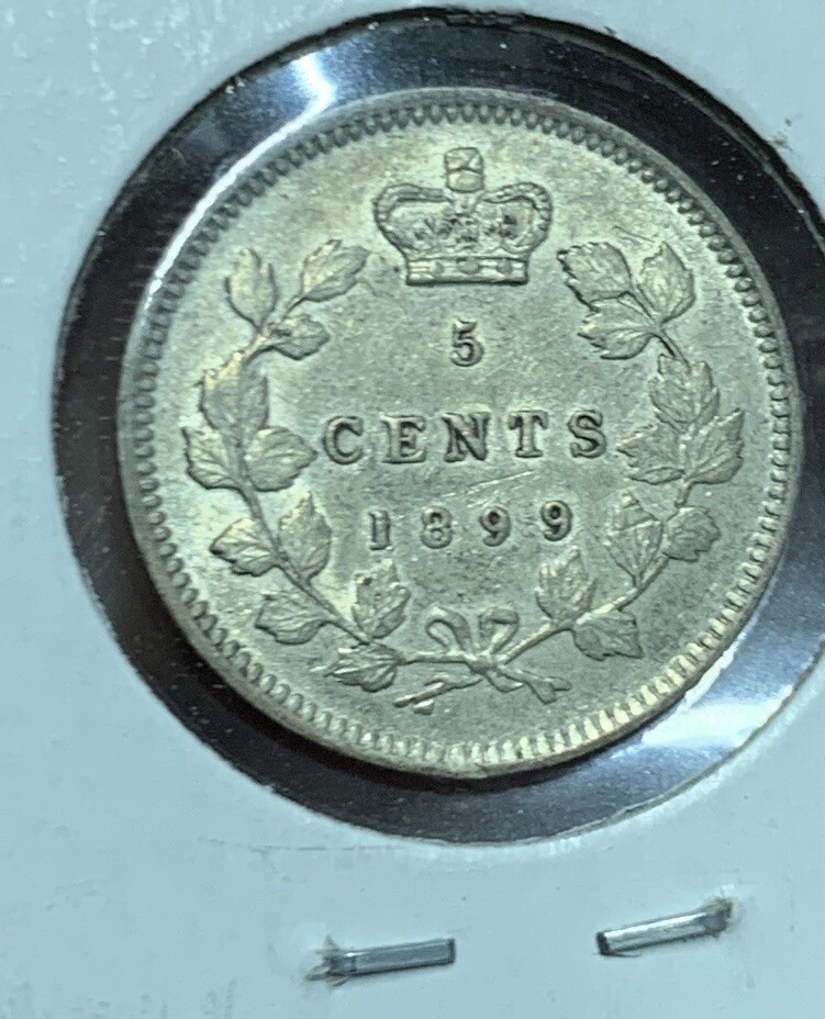 1899 Canada 5 Cent AU