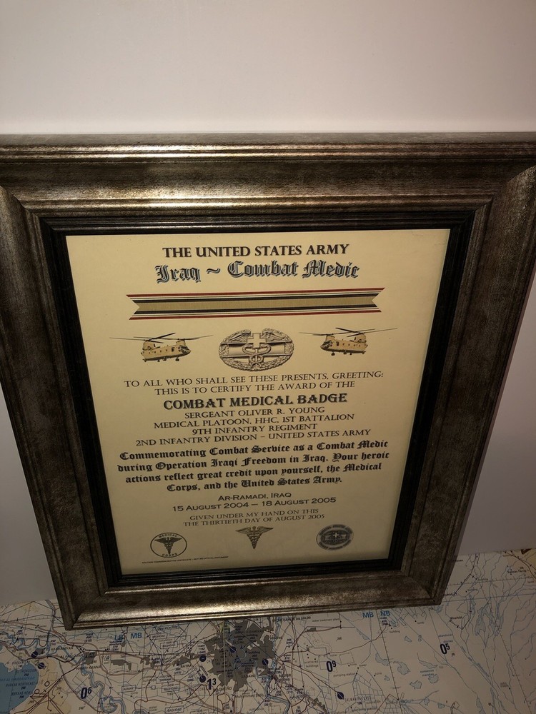 COMBAT MEDIC / CMB - IRAQI FREEDOM (COMMEMORATIVE ISSUE CERTIFICATE)