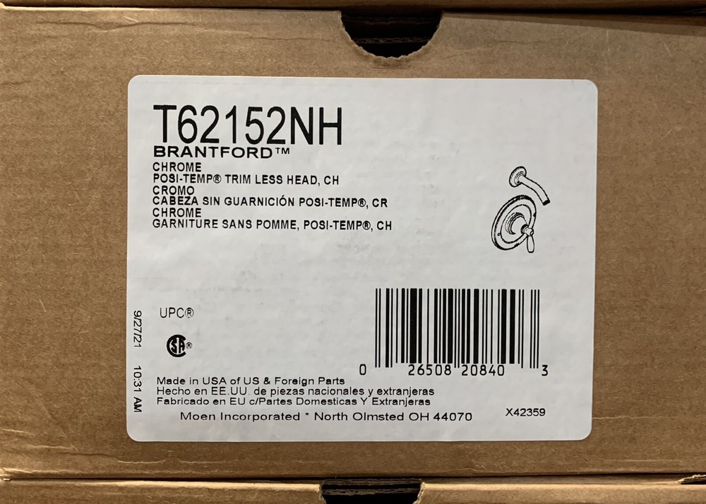 Moen T62152NH Single Handle Trim Kit