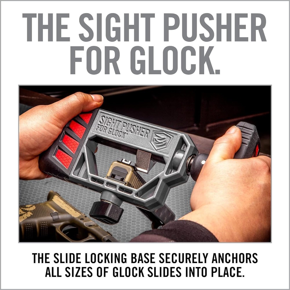 Real Avid Universal Glock Sight Pusher | Front and Rear Sight Tool for Glock