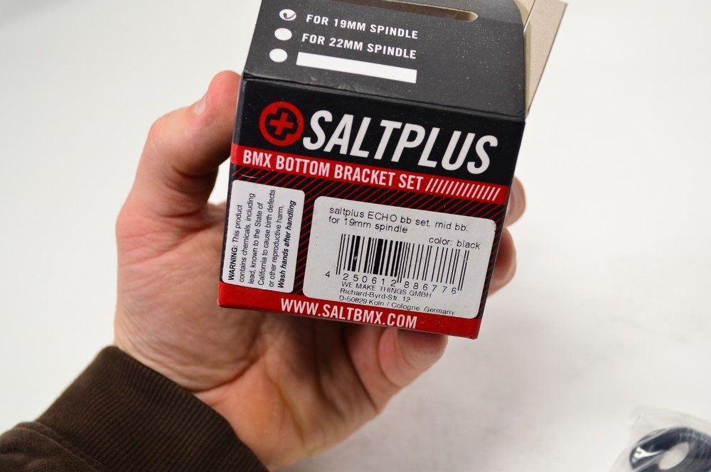 Salt Plus BMX Bottom Bracket Set Echo BB Mid 19mm Black