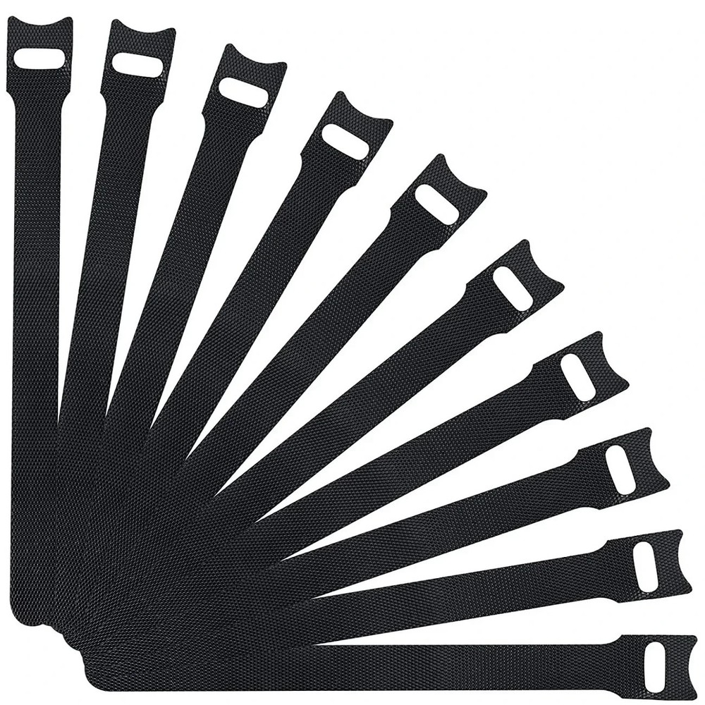 100PCS Reusable Cable Management Organizer – Hook & Loop Adjustable Straps for