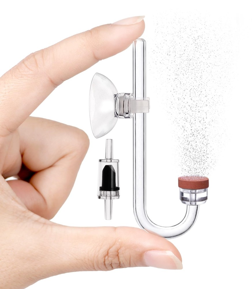 Clscea CO2 Diffuser for Aquarium Plant Mini Atomizer, U-Shaped, S