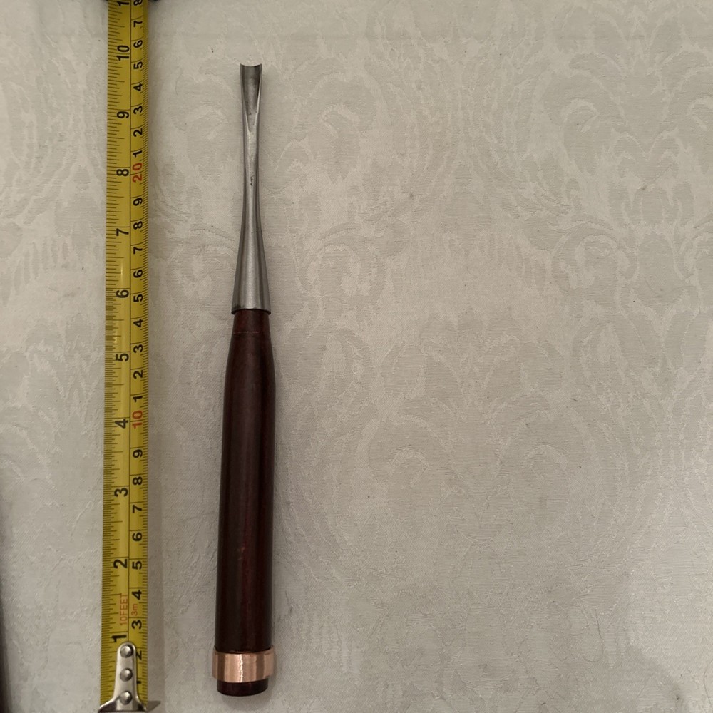 Custom Forged Long Neck Socket Gouge Chisel # 7 / 10mm New Guaranteed Sharp