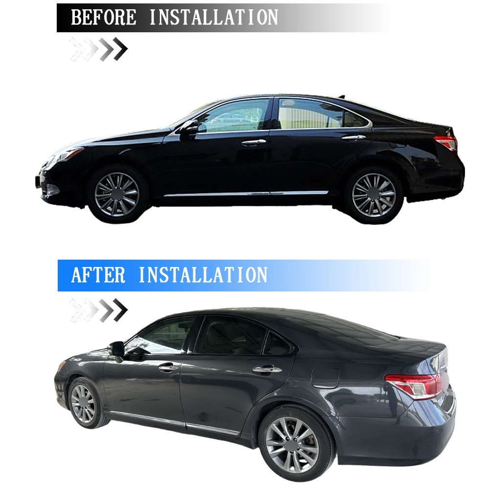 Glossy Black Chrome Delete Window Trims For Lexus ES 2006-2012