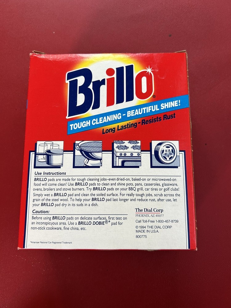 Brilliant Brillo pads Box 1994 Man Cave Box