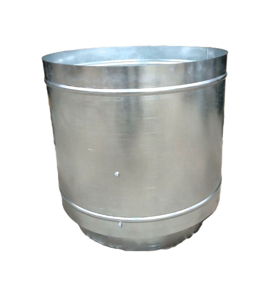 Paint Spray Booth Exhaust Stack Kits - 20' Pipe, Damper Cap, Flange, Collar