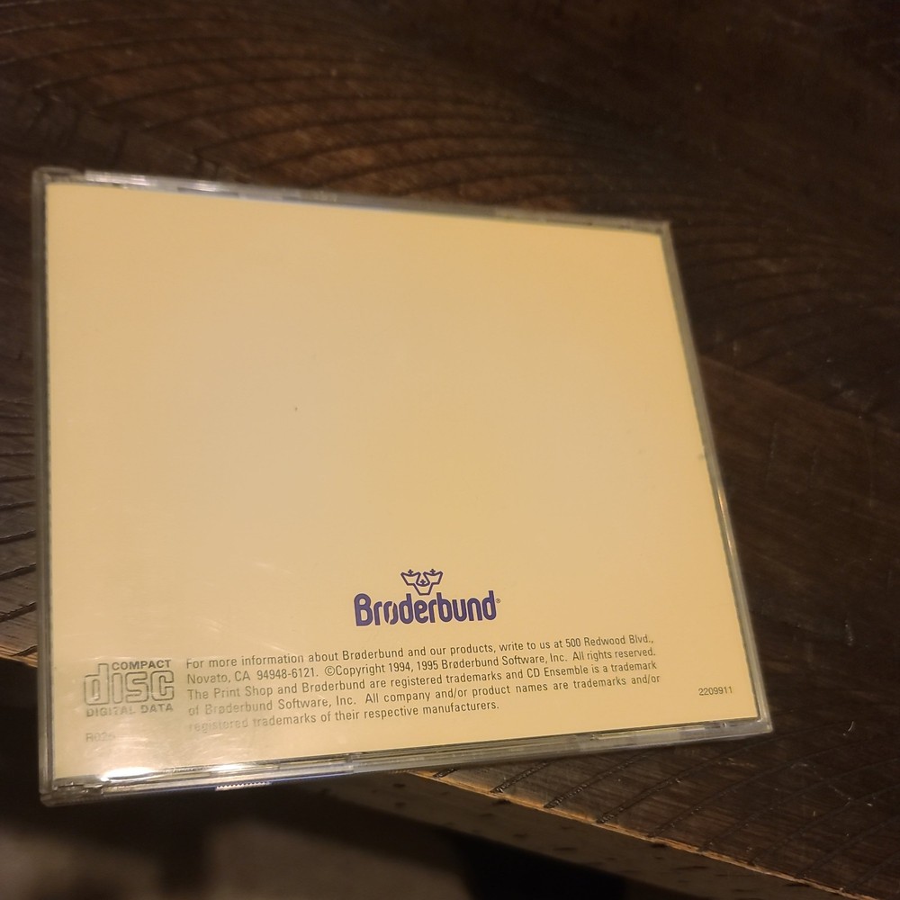 Print Shop Deluxe CD Ensemble Broderbund 1994