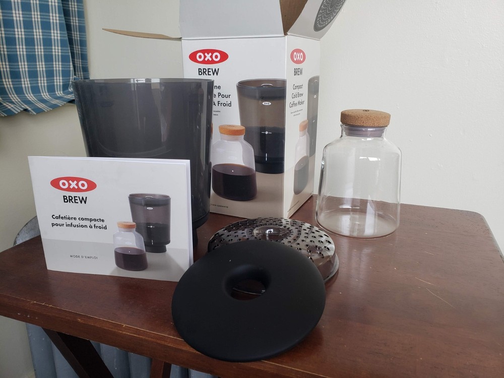 OXO Compact Cold Brew Coffee Maker Complete - Unused - Open Box