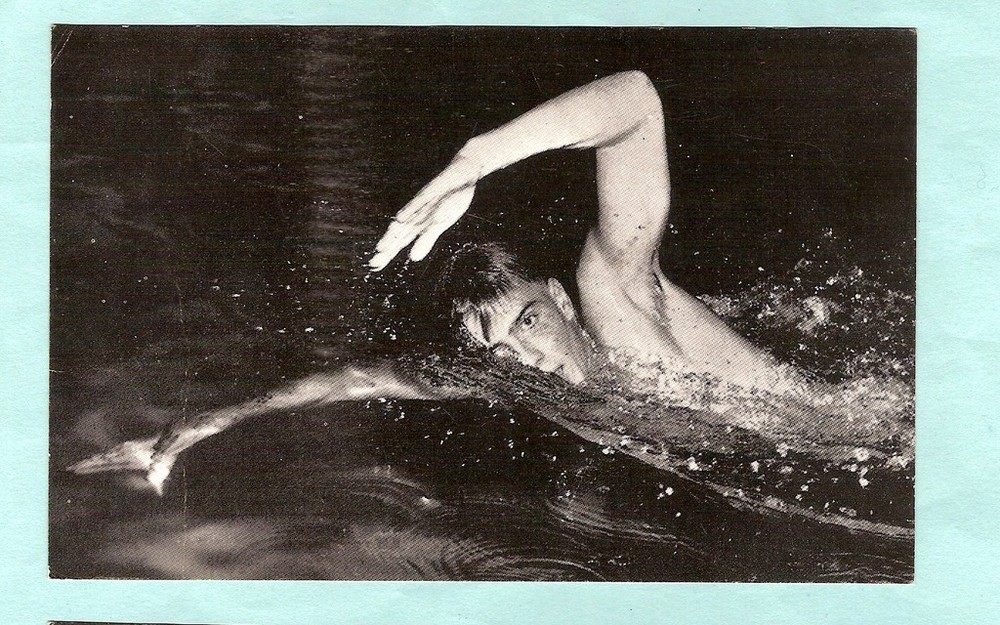 #D494.  MODERN POSTCARD - MURRAY ROSE, SWIMMING