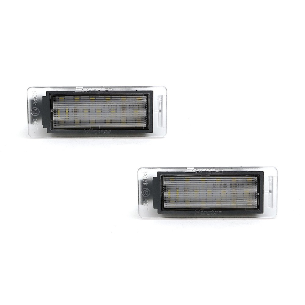 White LED Light Rear License Plate Frame Bulbs Pair Fits: 2010-2013 Chevy Camaro