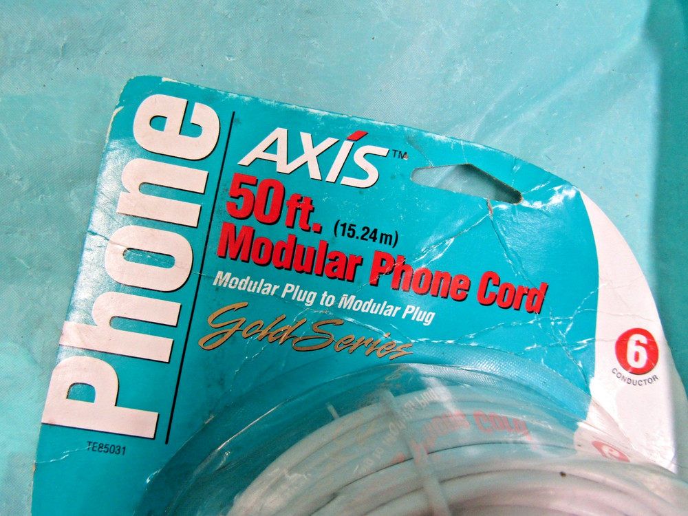 3 New Axis Modular Phone Cords, 25 ft / 50 ft.