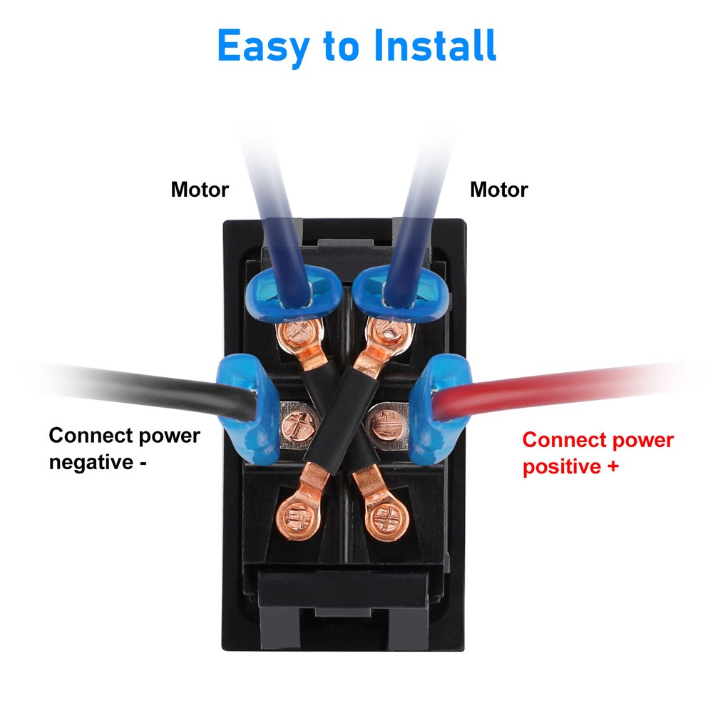 2X 30A DPDT Momentary Reverse Switch Up Down Switch for 5th Wheel Trailer US
