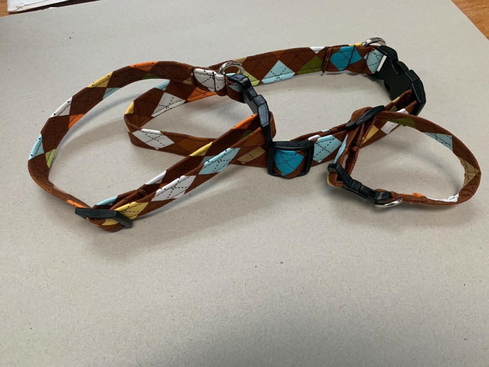 Chasin' Tail Dog Collars Argyle Print Multiple Sizes