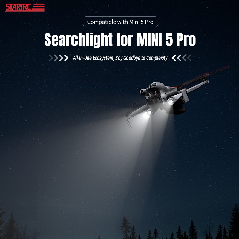 For DJI Mini 5 Pro Drone Night Flight Light Spotlight Beam Propeller Assembly