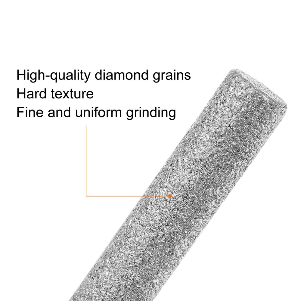 12pcs Diamond Coated Chainsaw Sharpener Bits 5/32" 4mm Grinder