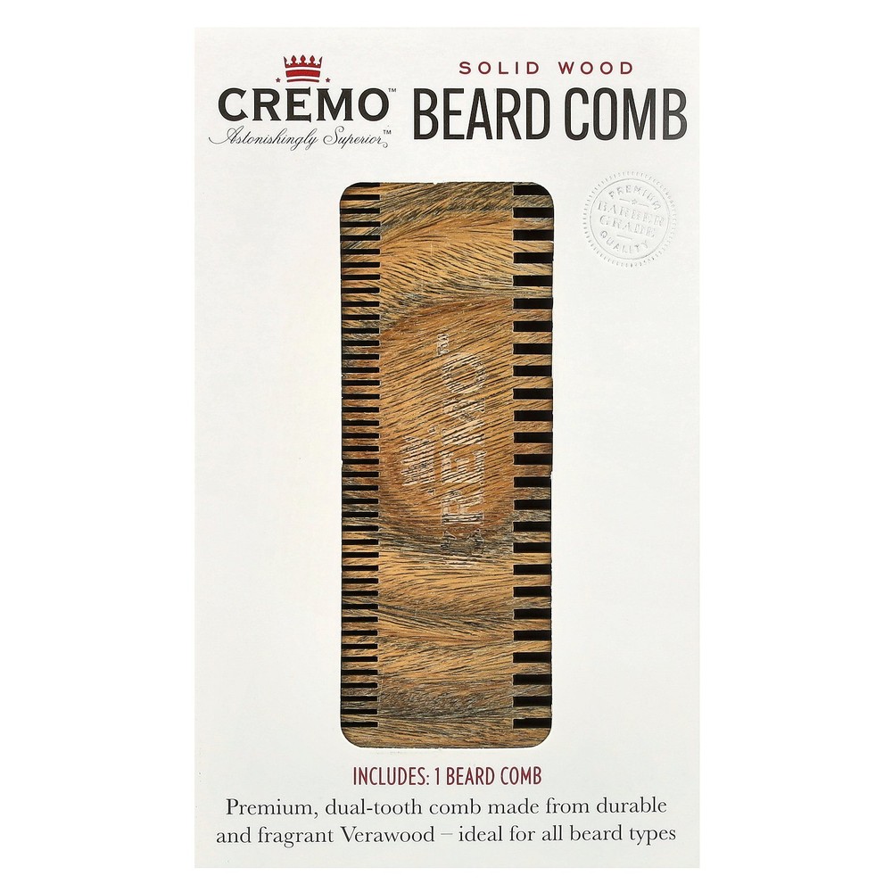 Solid Wood Beard Comb, 1 Comb