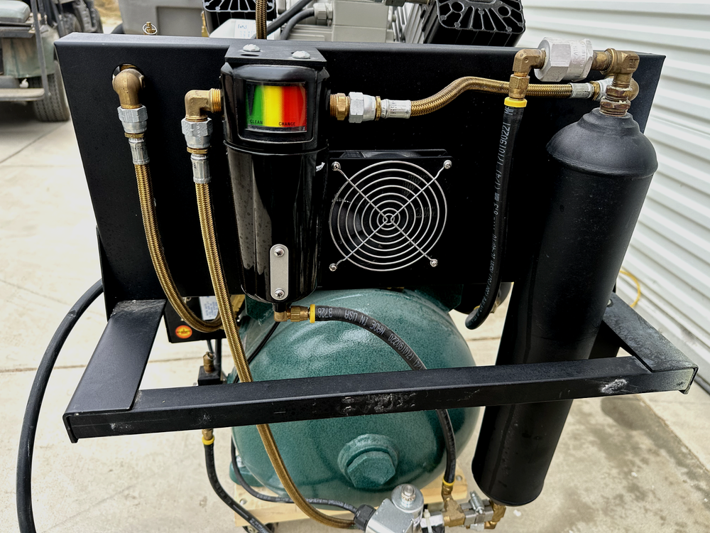 Tech West Dental Air Compressor - Single Unit with Minor Defect