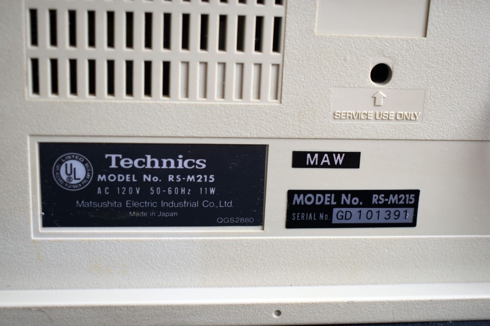 VINTAGE TECHNICS RS-M215 CASETTE PLAYER