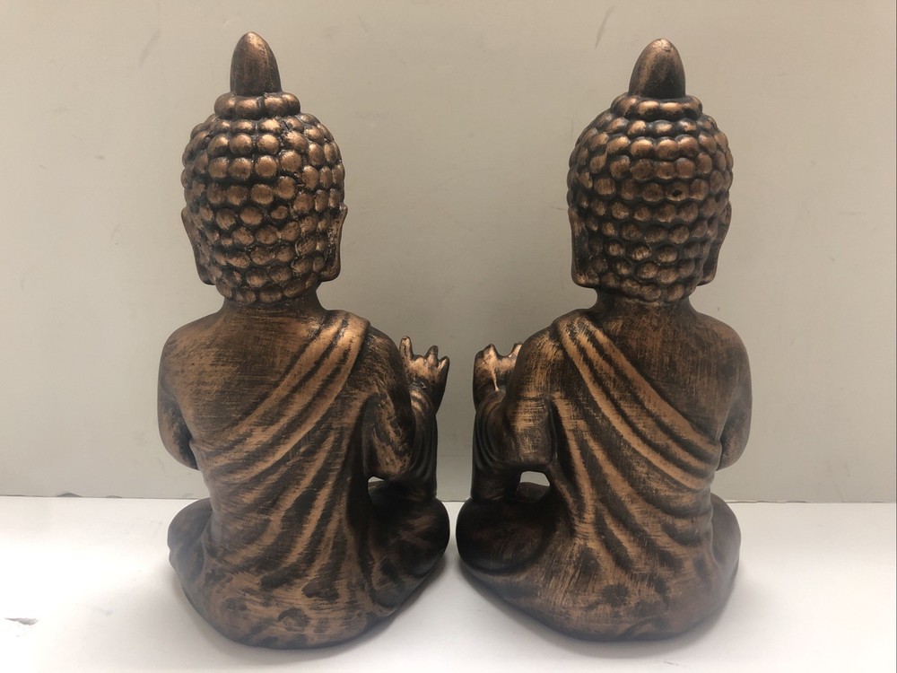 Pier 1 Imports Buddha Ceramic Bookends Pair