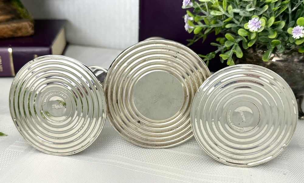 Candle Holders Sterling Silver Console Candlesticks Silver Dinner Candle Holders