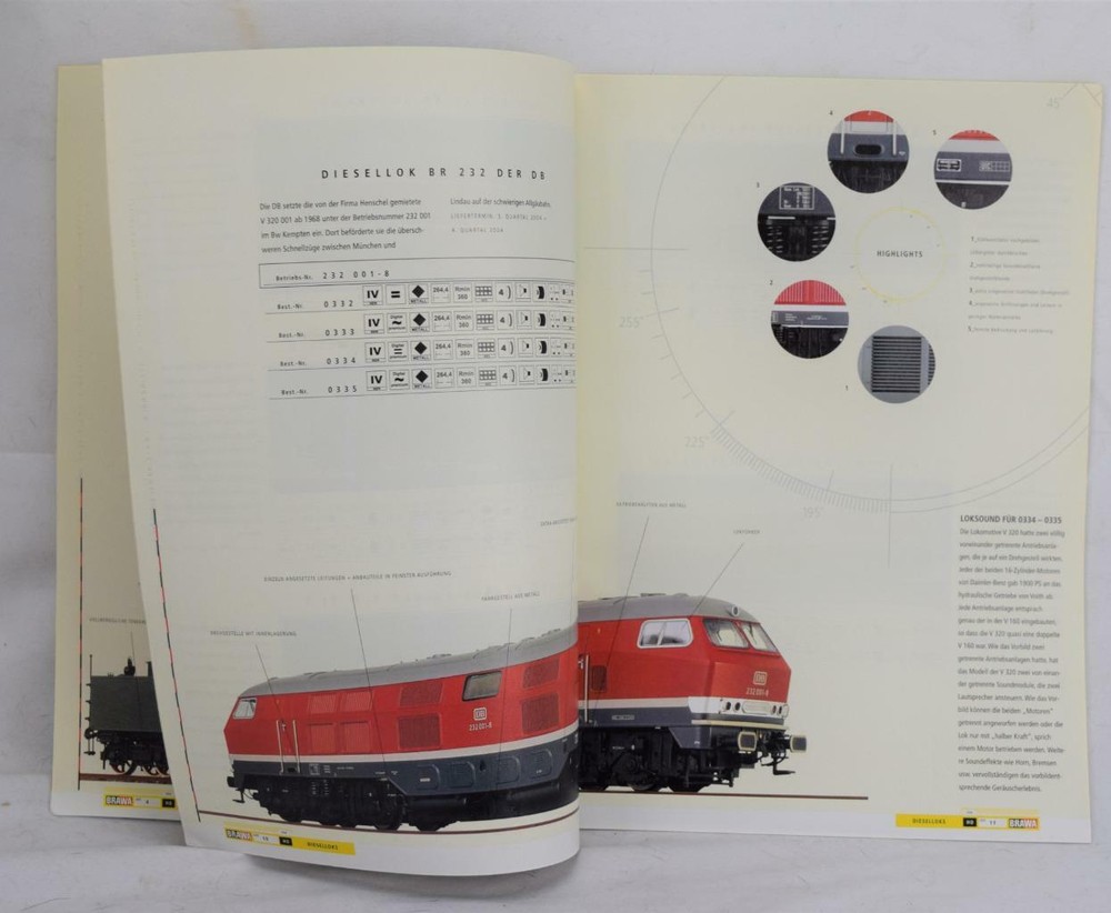 2004 Brawa Model Train Catalog In German