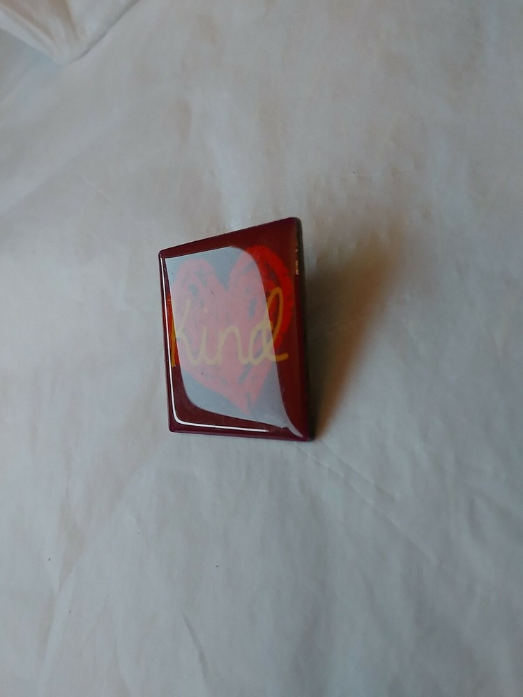 Red Heart Penzeys Square Lapel Pin
