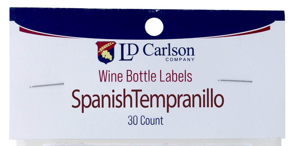 Spanish Tempranillo Wine Labels 30/Pack Varietal Collection