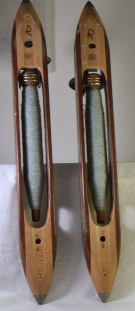 #0338 Two 18" Antique Shuttle Cocks