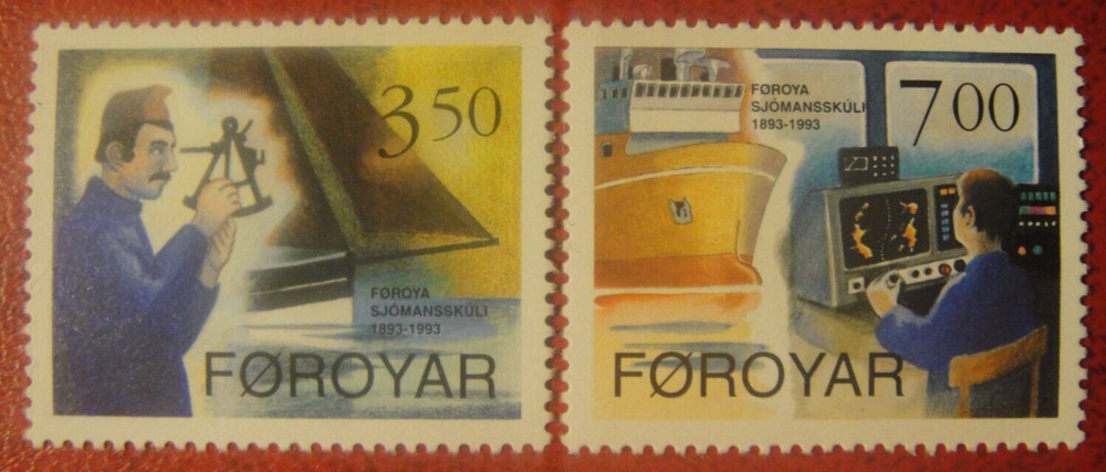 Faroe Islands 1994. Navigation Academy. MUH.