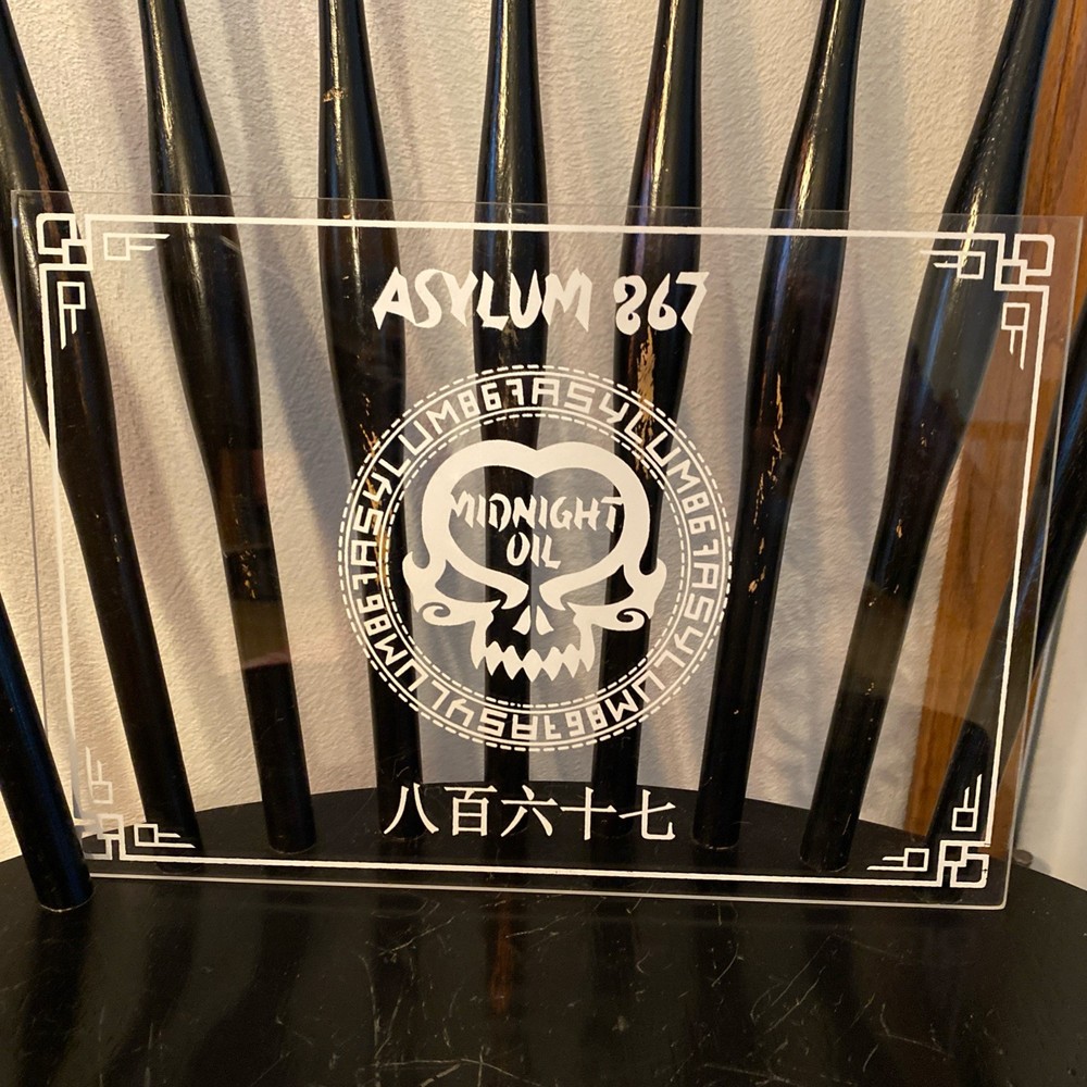 Asylum Cigar Logo Plexiglass Display