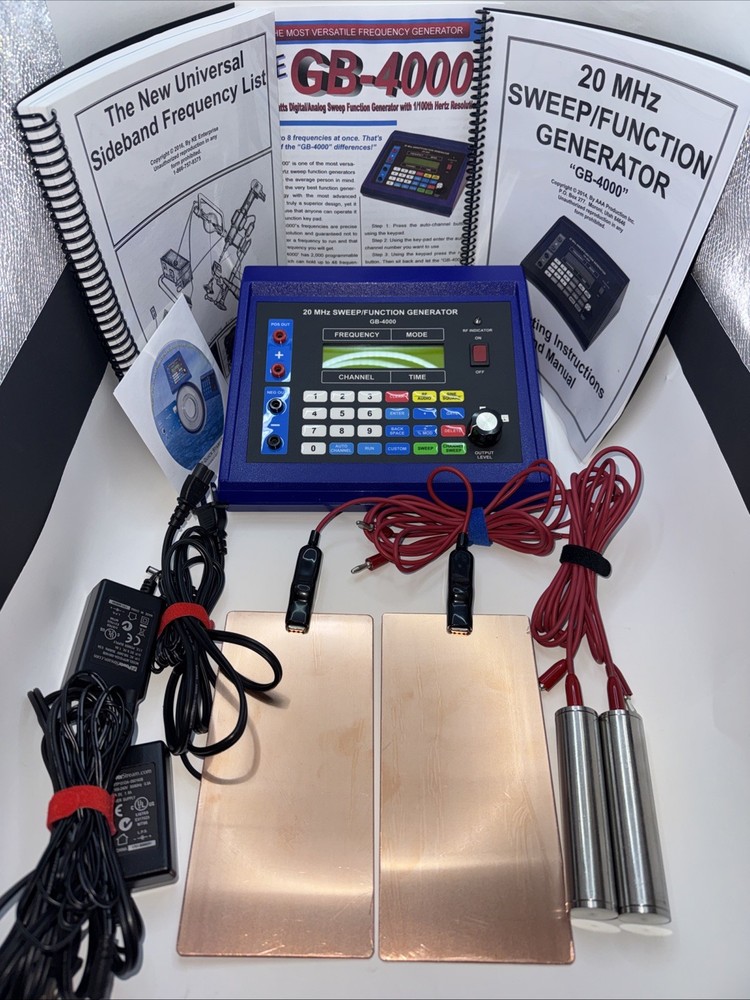GB-4000 20 MHz Sweep/ Function Generator- Complete- Excellent Cond. -Tested-Rife