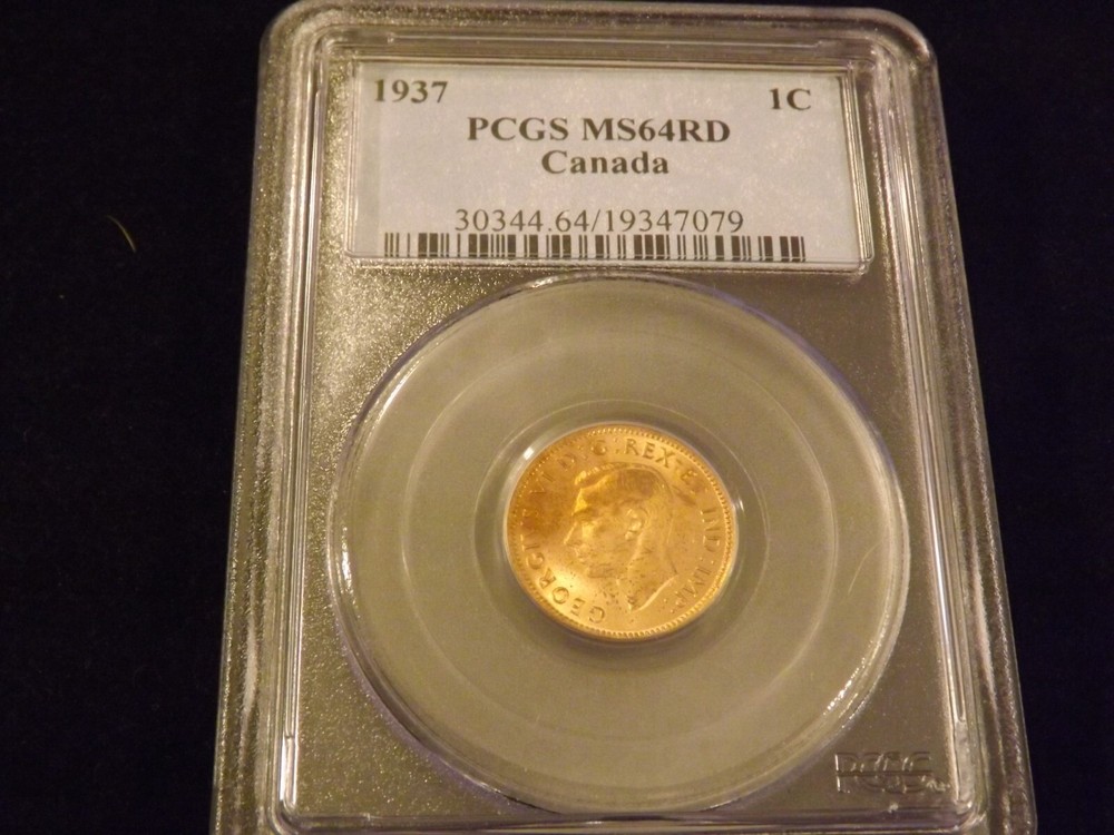 1937     1C                 Canada        PCGS  MS 64 RD