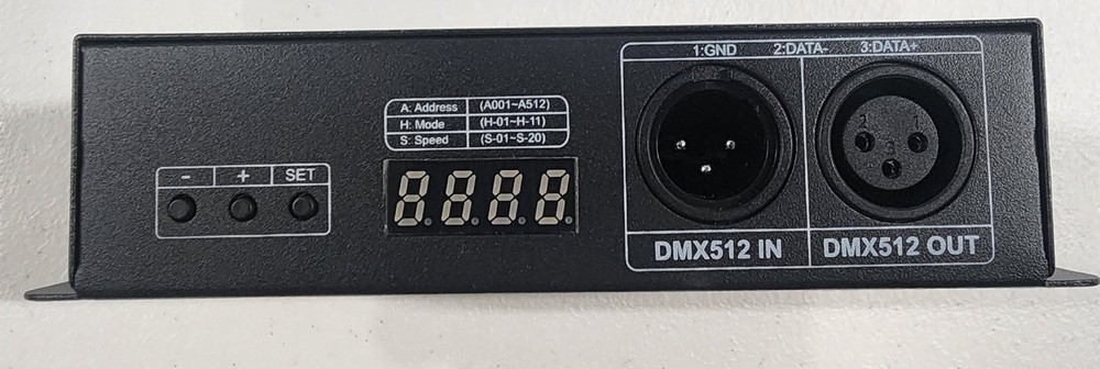 DMX 512 Digital Display Decoder Dimming Driver DMX512 Controller for LED RGBW