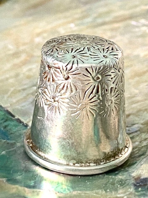 Silver Thimble Hallmarked with Beautiful Design