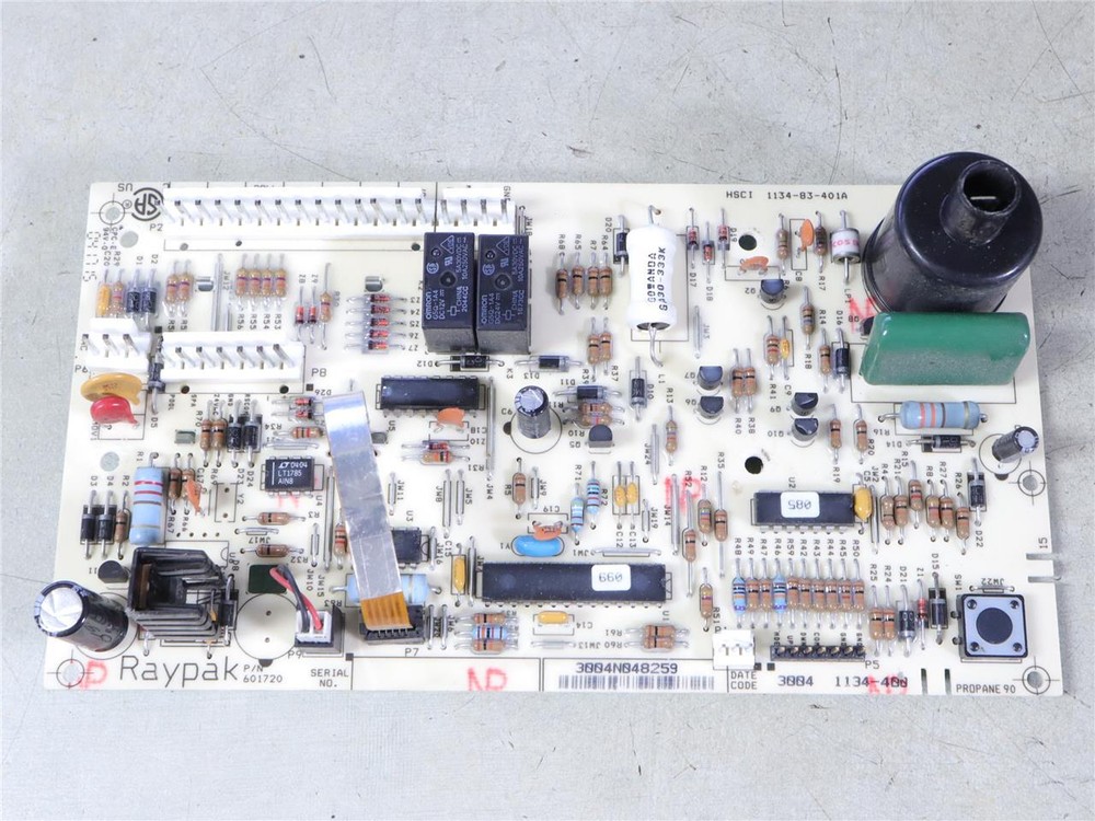 Raypak 1134-400 Pool Spa Temp Control Display Circuit Board 601720 1134-83-401A