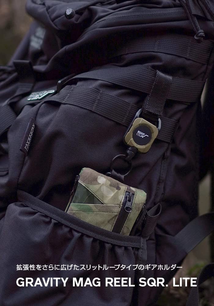[ROOT CO.] GRAVITY MAG REEL SQR. LITE (Khaki)