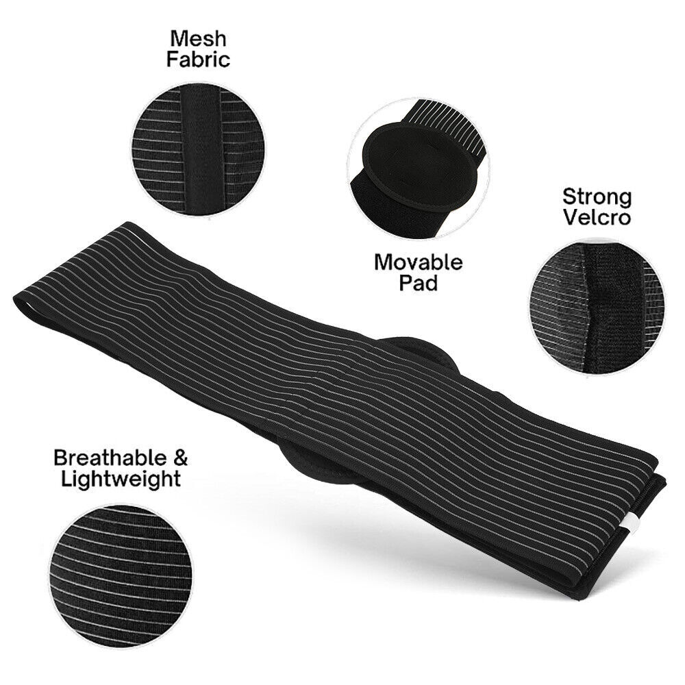 Umbilical Hernia Belt - Abdominal Support Binder with One Compression Pad Unisex