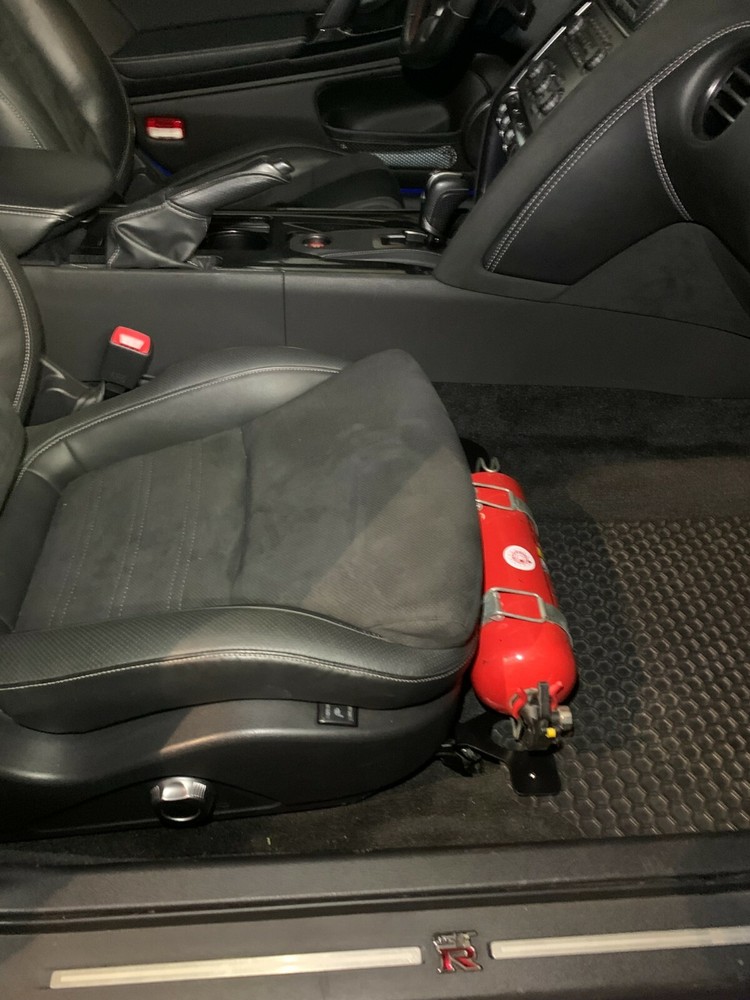 Fire extinguisher bracket for Nissan GT-R R35
