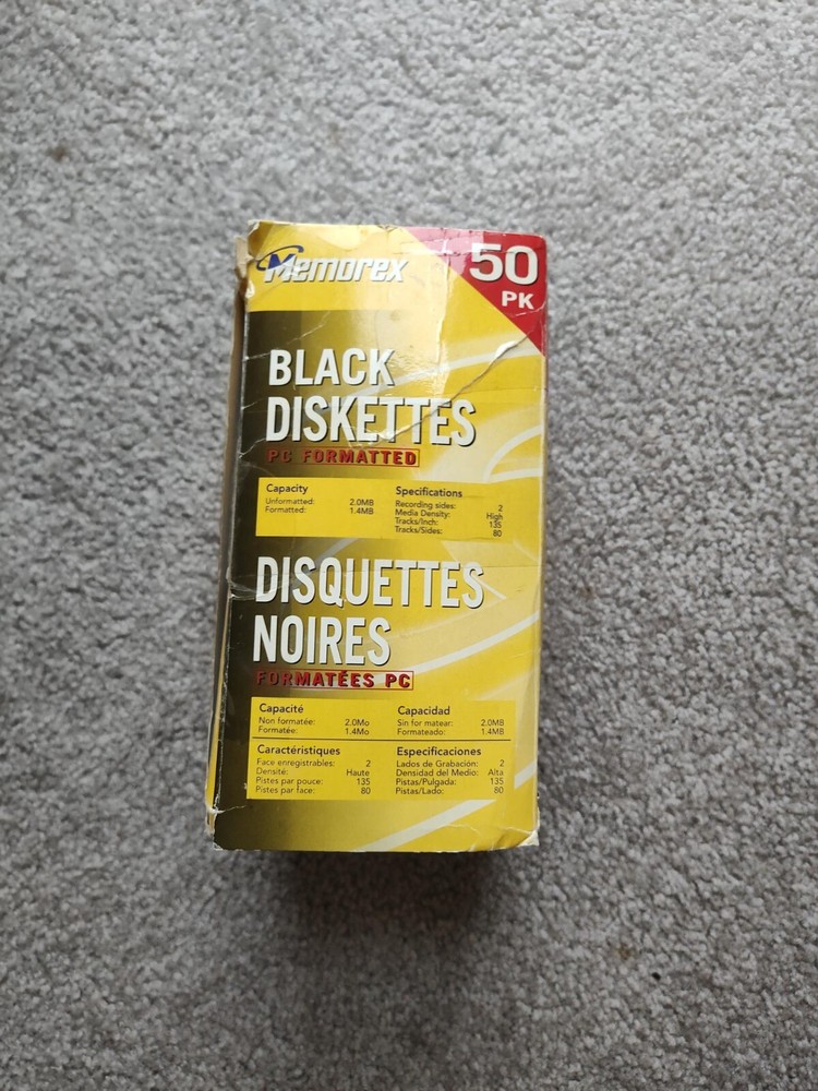 42 Memorex 3.5" Computer Diskettes HD New Opened