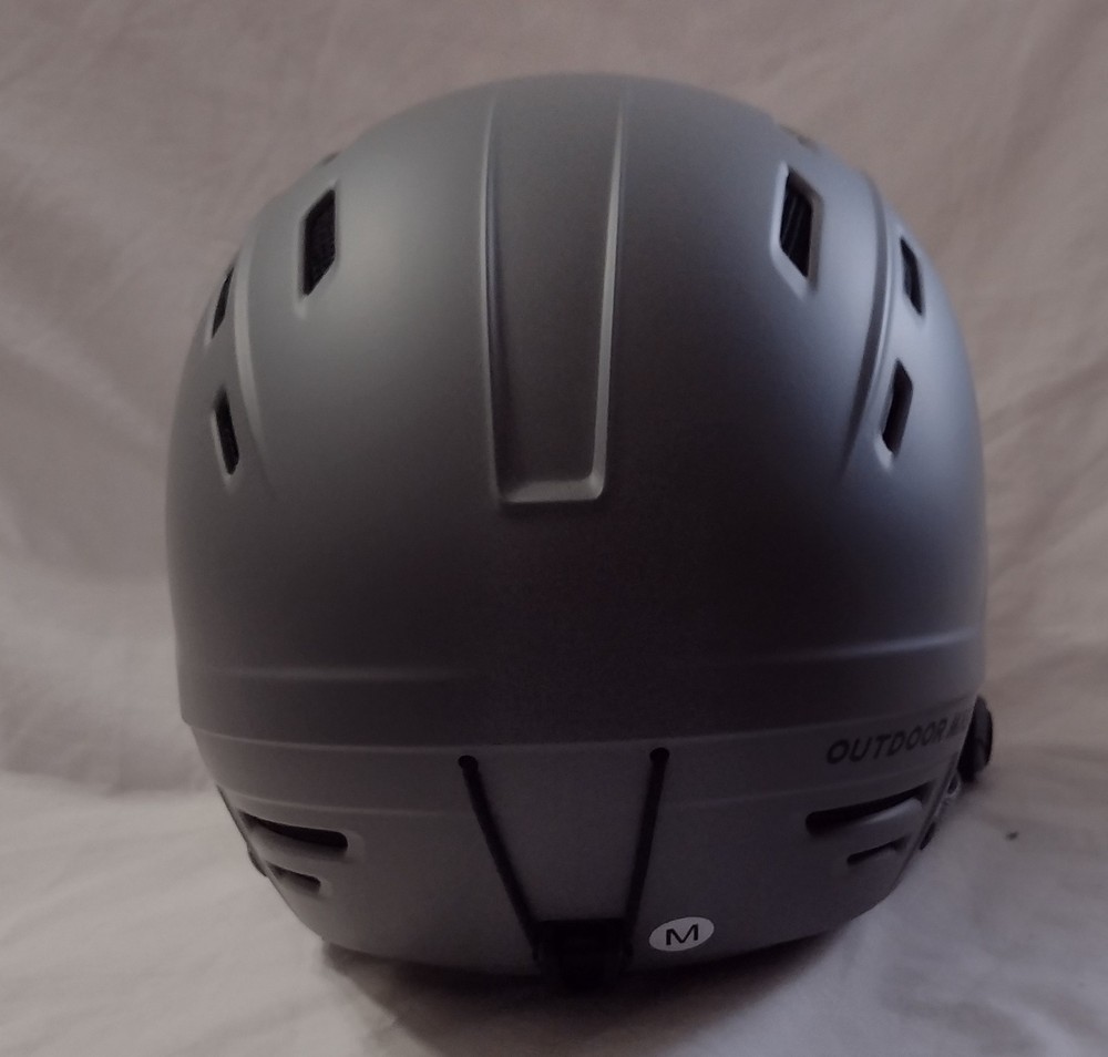 Outdoor Master Snow Helmet Size Med Adjustable Grey NWT