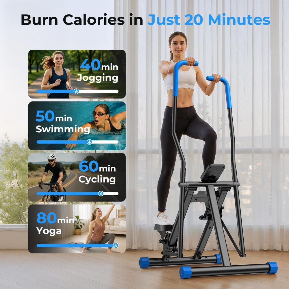 Stair Stepper for Home,Vertical Climber Exercise Machine with Stable Triangular