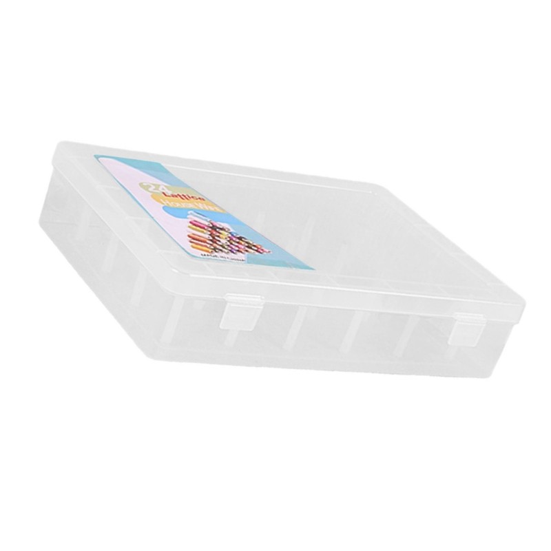 42 Spools Clear Thread Spool Storage Box Thread Bobbin Organizers Storage Case