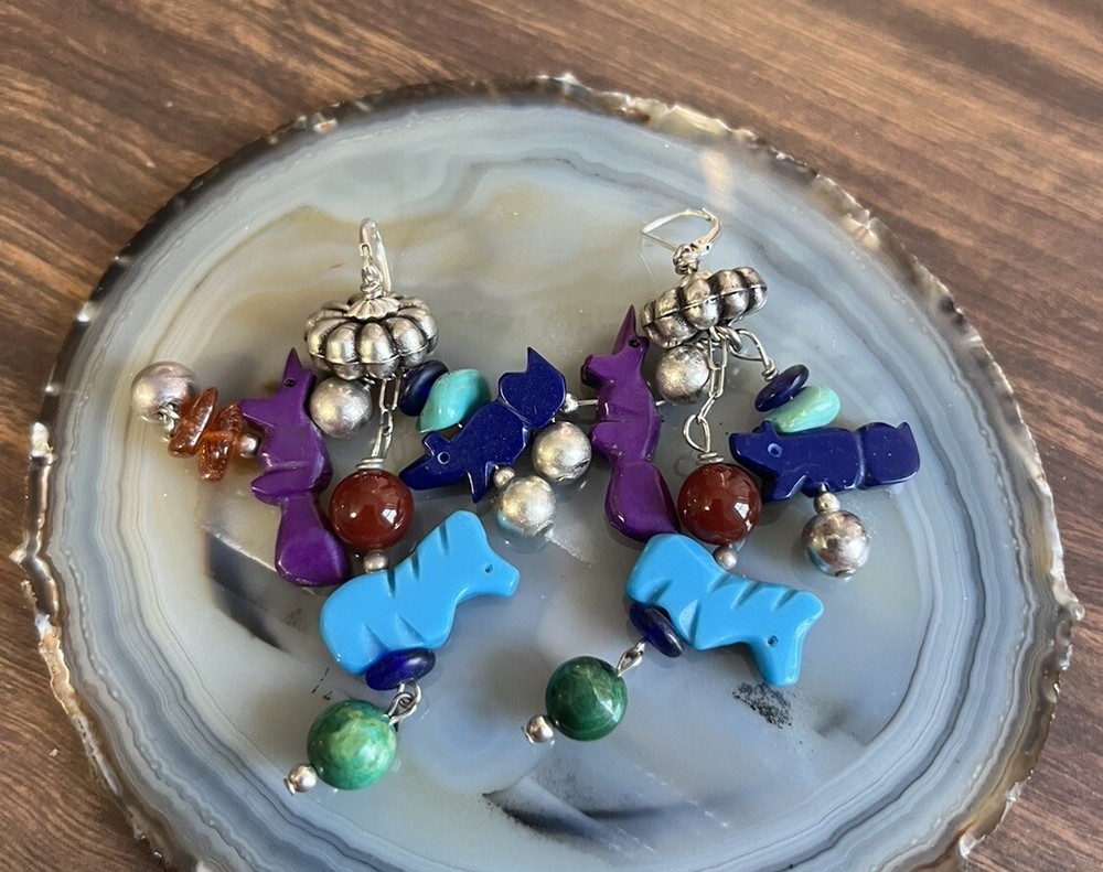 Native American style earrings Vintage