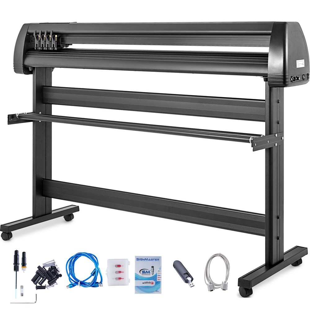 53" Vinyl Cutter/Plotter Sign Cutting Machine Software 3 Blades LCD Screen