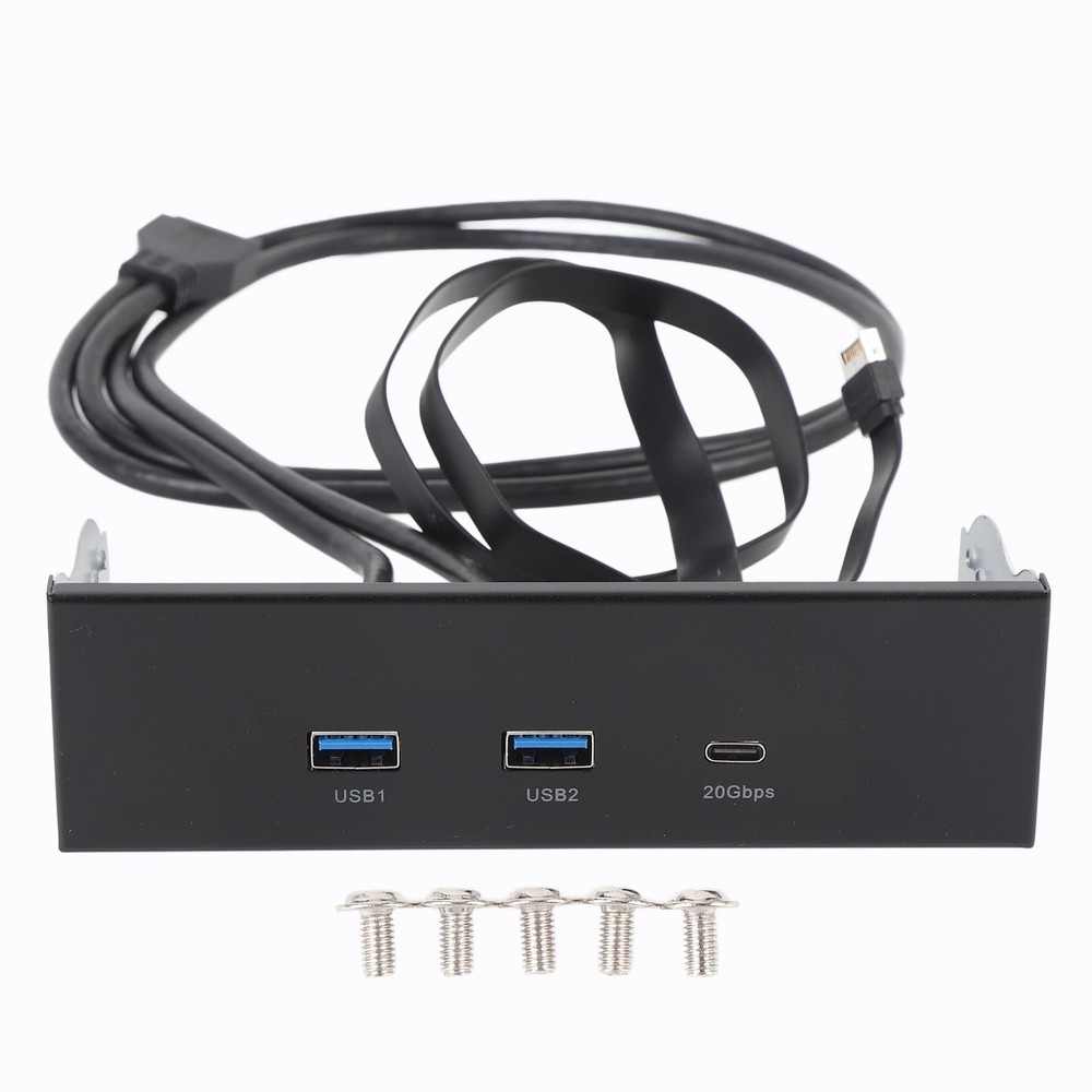 5.25 Inch Front Panel USB Hub 20Gbps Type C Gen 2x2 USB A Type E 19 Pin