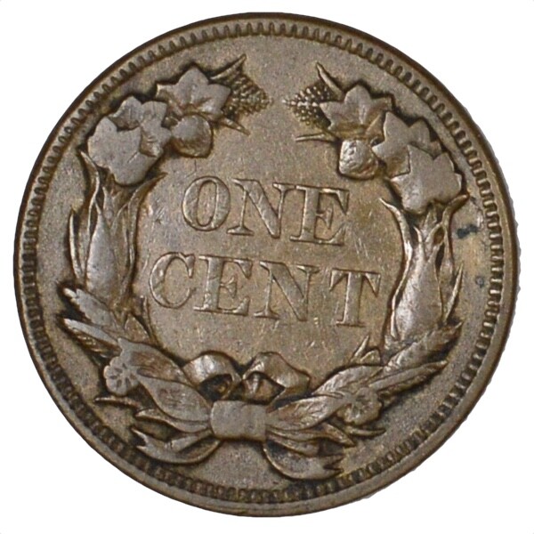 1858 Flying Eagle One Cent About Uncirculated 1C - AU Original -