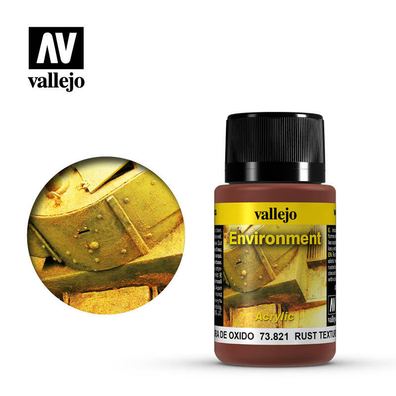 Vallejo Rust Texture Weathering Effects 40ml Bottle Paint 73.821